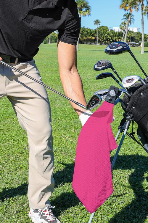 Playing It Forward Magnetic Golf Towel for Golf Bags with Clip for Men & Women, Waffle Weave Microfiber Towel with Industrial Strength Clip Hook for Strong Hold to Golf Carts or Clubs, Set of 3
