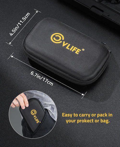 CVLIFE Gun Cleaning Kit - 9mm/.380/.357 Caliber Pistol Cleaning Set with Bronze Bore Brush & Organizer Case