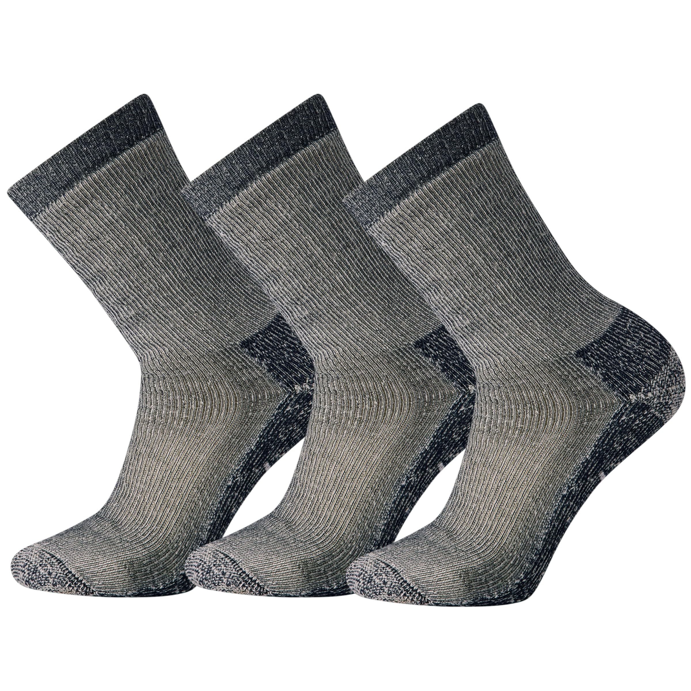 Smartwool Men's Hike Classic Edition Extra Cushion Crew Socks 3-Pack, Navy, Large
