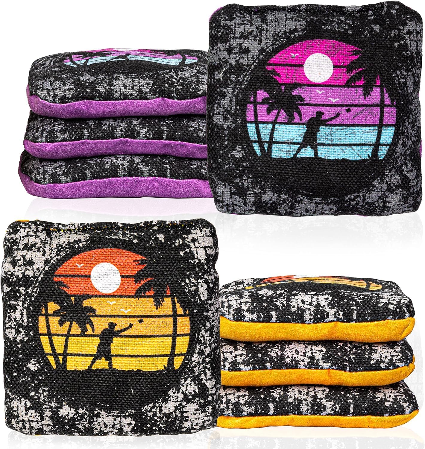Play Platoon Pro Cornhole Bags - Dual-Sided Slick & Sticky Competition Set of 8 | Tournament Series