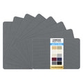 KING MOUNTAIN Canvas Repair Patch 5×8 Inch 8 Pcs Self-Adhesive Waterproof Fabric Patch for Sofas, Tents, Furniture,Tote Bags, Car Seats (Charcoal Grey)