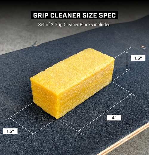 Fireball Grip Tape Cleaner for Skateboards - 2 x Skateboard Grip Gum Griptape Abrasive Cleaning Sticks - Rubber Grip Cleaner Skateboard Accessories for Boys & Girls
