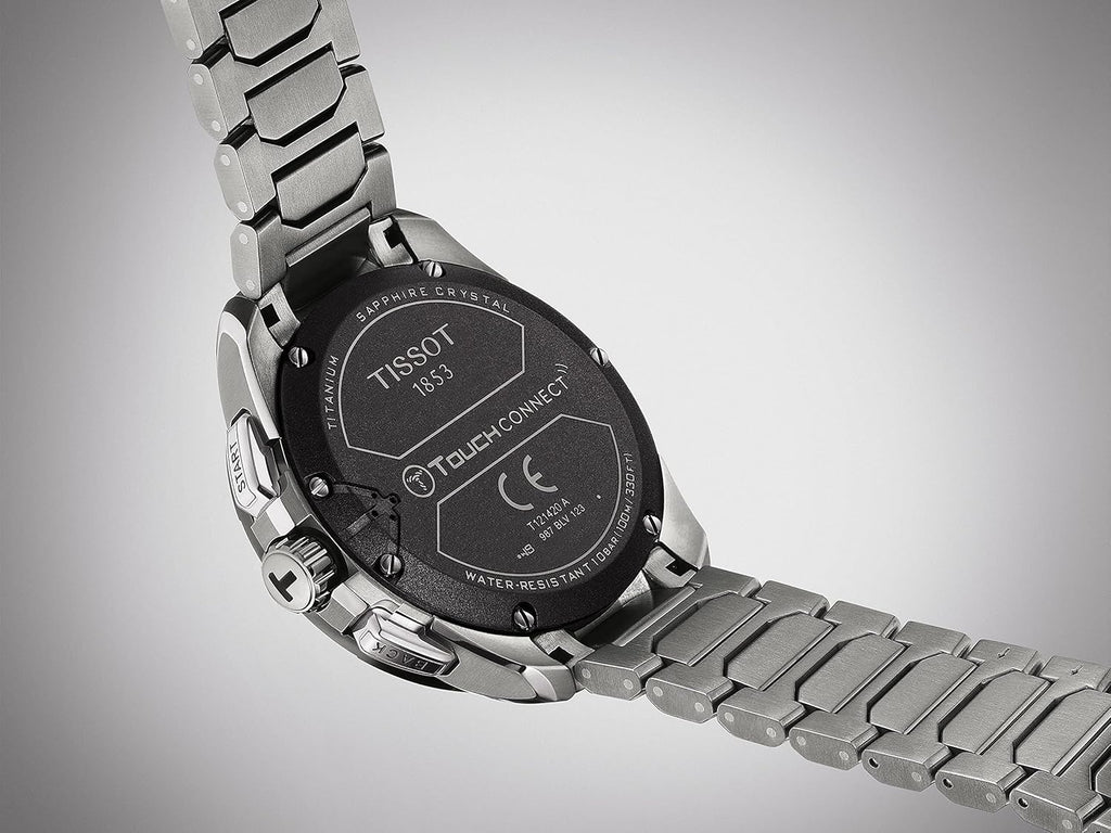 Tissot T-Touch Connect Solar Watch - Antimagnetic Titanium Case, Grey Strap, 23mm | Swiss Quartz