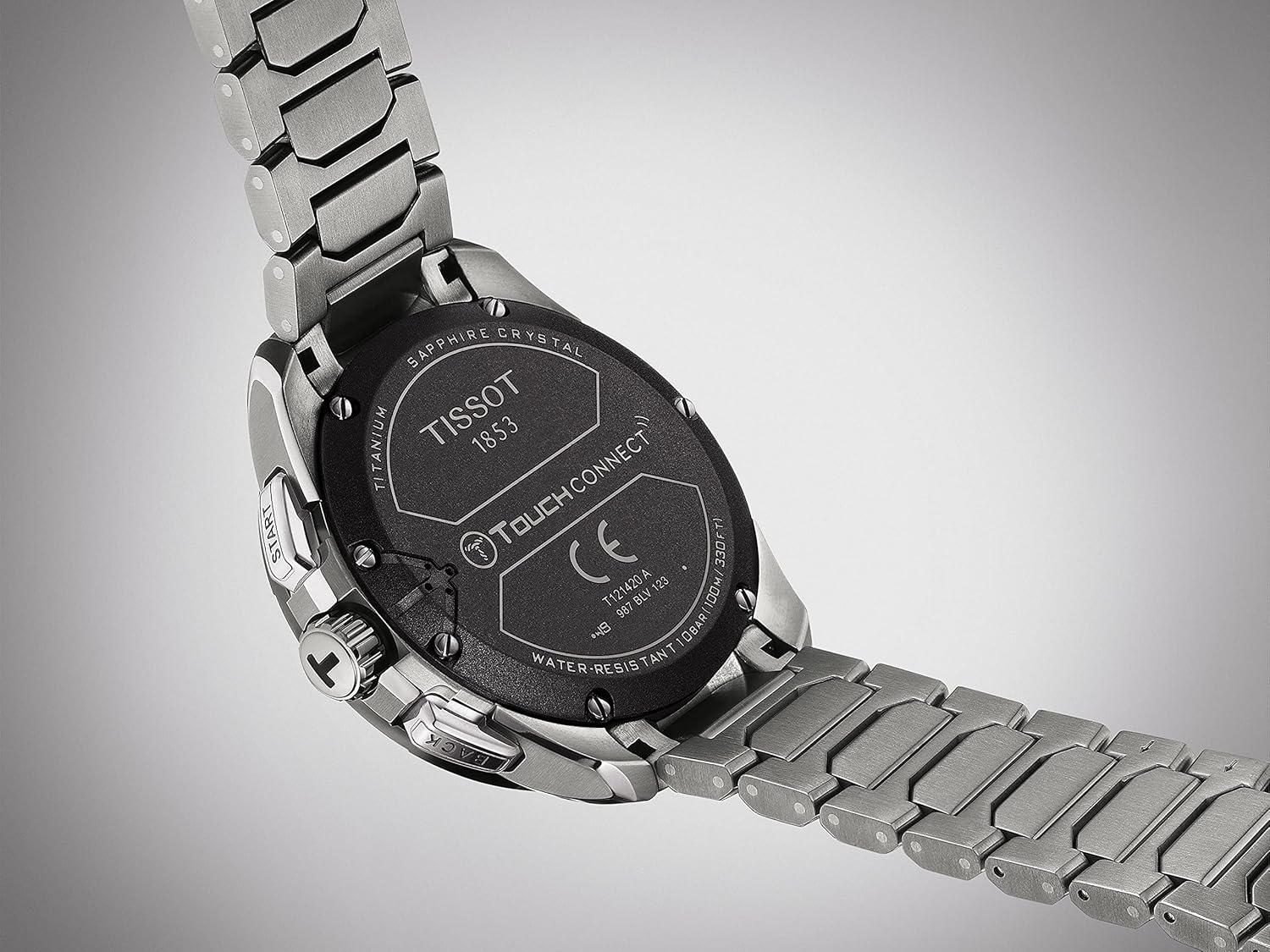 Tissot T-Touch Connect Solar Watch - Antimagnetic Titanium Case, Grey Strap, 23mm | Swiss Quartz