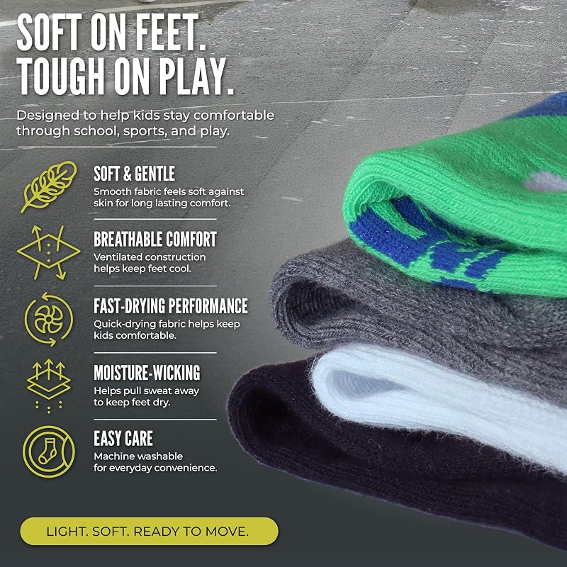 Under Armour Kids Quarter Socks - Multi 4-6 Pairs