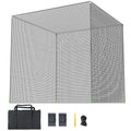 aikeec Golf Practice Hitting Net: 10 x10x 10 Ft Batting Cage Netting with Polyester Mesh, Roped Edges -for Backyard Driving, Garage, Indoor/Outdoor, Golf Simulator (Frame Not Included)