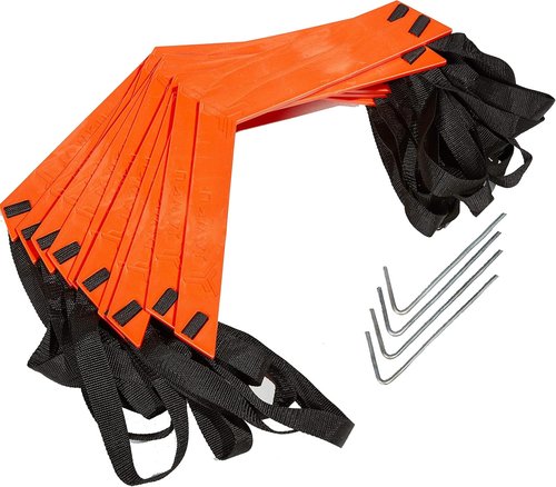 JAWKU Speed Ladder - Extra Long 21-Foot, 15 Rungs for Enhanced Balance & Agility Training