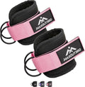 Gym Ankle Straps - Thick Padded Cable Attachment for Booty Workouts & Lower Body Exercises