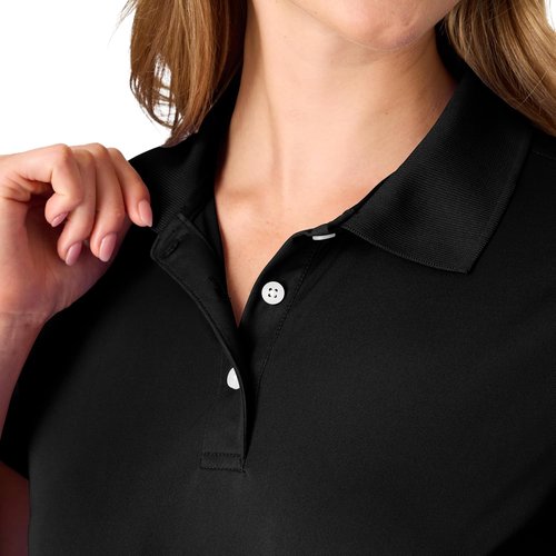 Hanes Women's Performance Polo - Moisture-Wicking Sport Shirt with 40+ UPF Protection | 3-Pack Option