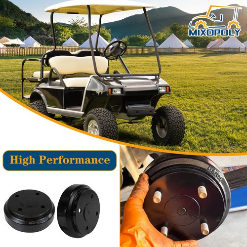 Mixopoly 2 Pack Golf Cart Brake Drums for Club Car DS/Precedent/Onward/Tempo Gas and Electric 1995-up, Replace OEM 101791101 1017911-01 10603