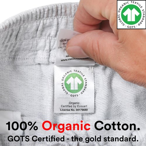 KNEEKABOO Kids Joggers w/Dual Padded Knees & Surprise Reveal - 100% GOTS Organic Cotton Toddler Pants for Boys & Girls (US, Age, 5 Years, 6 Years)