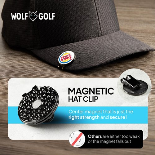 Golf Ball Marker Hat Clip | 3 Pack | Choose Your Golf Gift Set | Golf Marker Magnetic Hat Clips | Funny Golf Gifts | Funny Golf Accessories for Men & Womens Golf Markers
