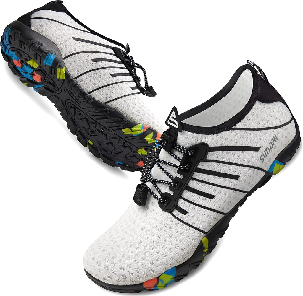 SIMARI Water Shoes - Quick-Dry Barefoot Aqua Socks | Lightweight Non-Slip Swim Shoes for Beach & Water Sports