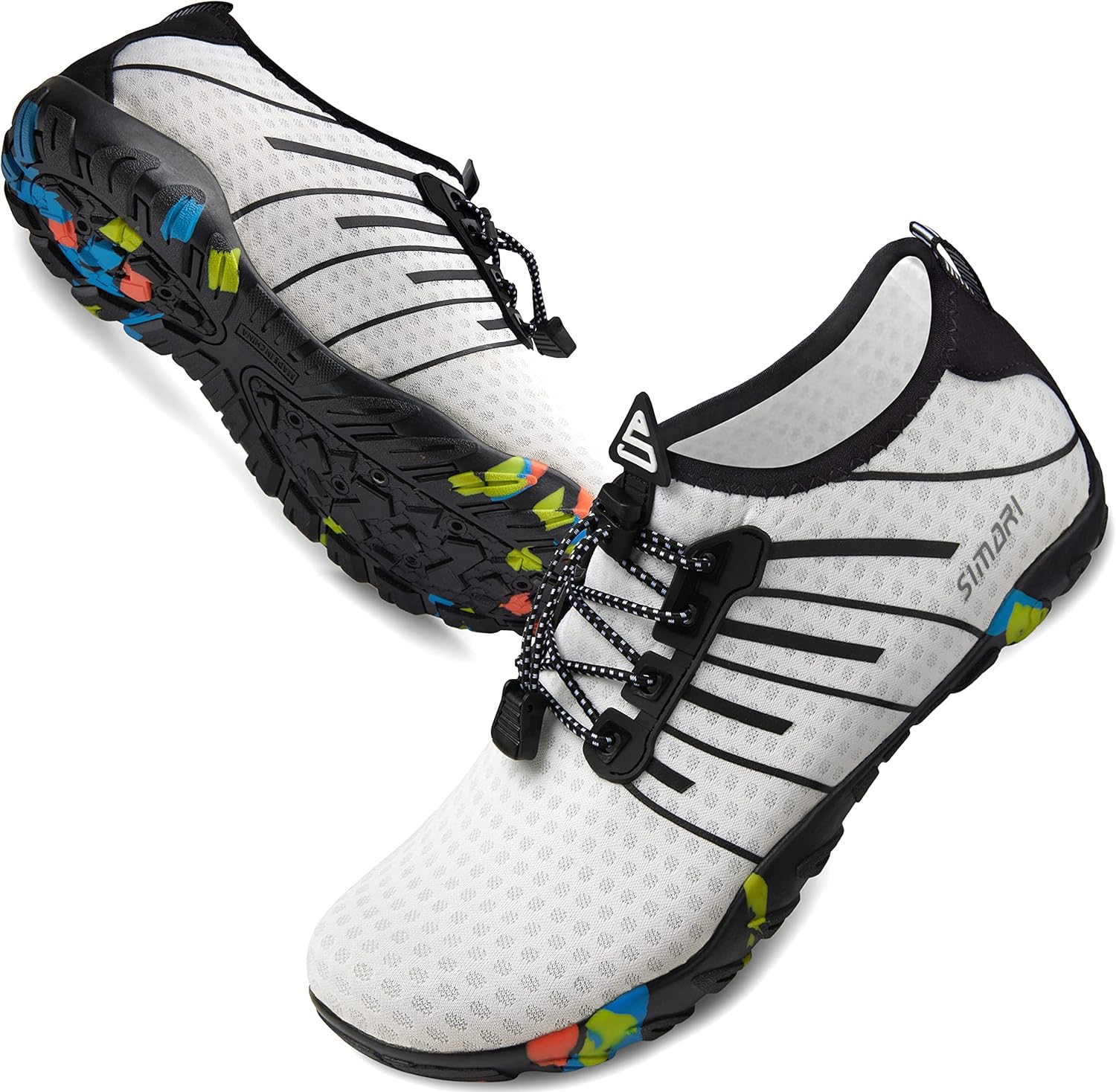 SIMARI Water Shoes - Quick-Dry Barefoot Aqua Socks | Lightweight Non-Slip Swim Shoes for Beach & Water Sports