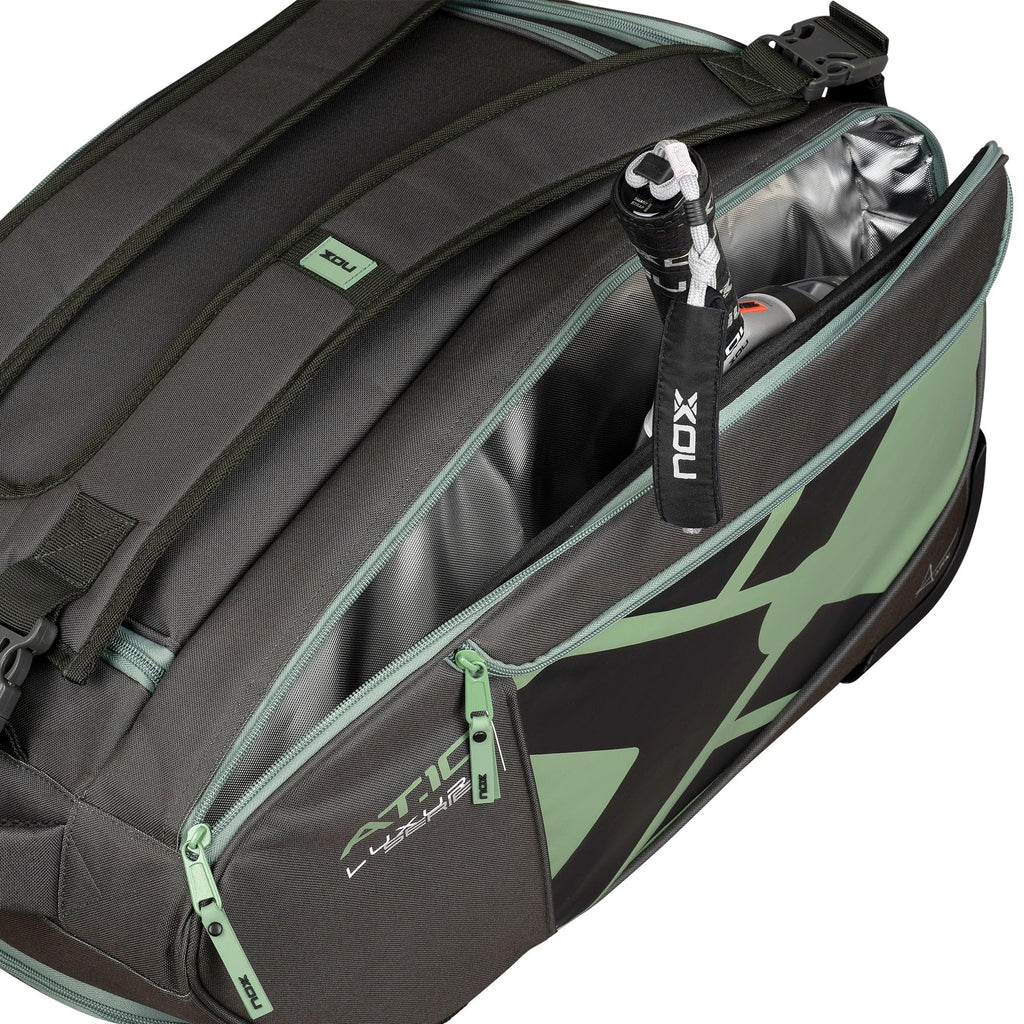 Padel Racket Bag AT10 Competition Trolley | High-Capacity Padel Bag for Men | NOX ThermoTech Thermal Compartment | Multi-Functional Backpack & Shoulder Bag | Holds Up to 3 Padel Rackets & Accessories