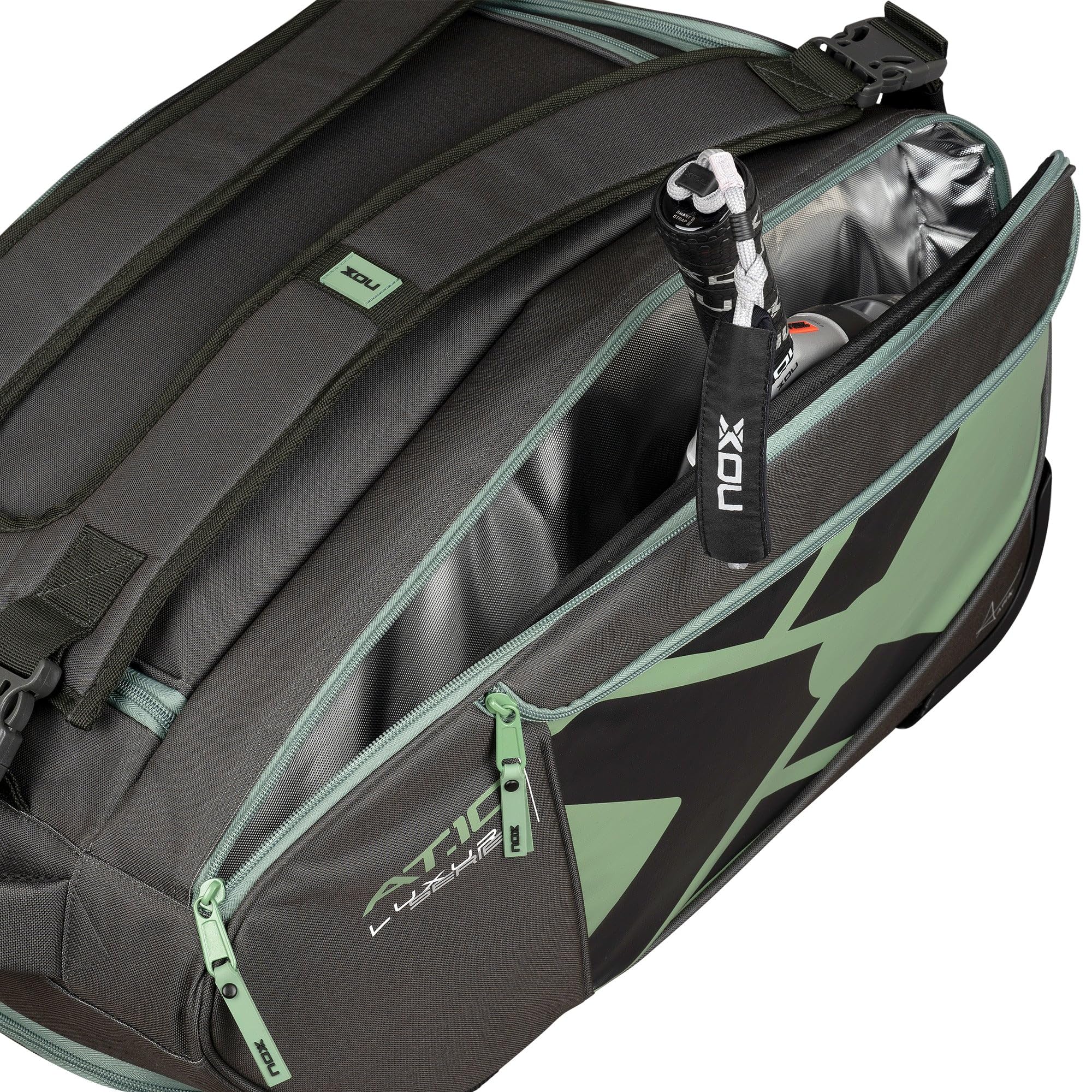 Padel Racket Bag AT10 Competition Trolley | High-Capacity Padel Bag for Men | NOX ThermoTech Thermal Compartment | Multi-Functional Backpack & Shoulder Bag | Holds Up to 3 Padel Rackets & Accessories