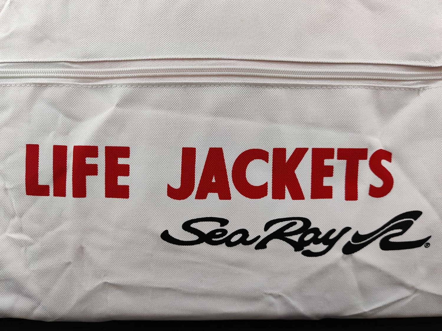 Sea Ray Life Jacket Storage Bag - Heavy Duty Marine Vest for Boats | White Color