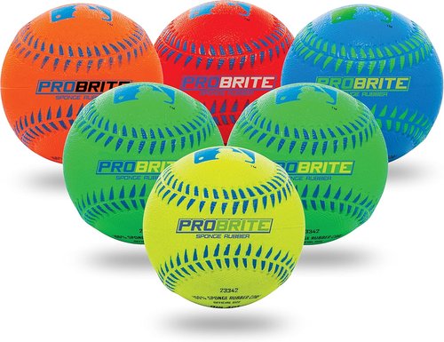 Franklin Sports - Pro Brite Neon Rubber Teeball - Youth Baseball & Softball | Indoor & Outdoor Play