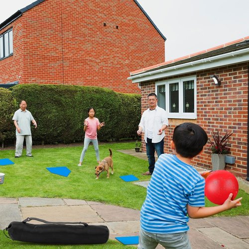 Hiboom Baseball & Softball Base Set - 5 Pcs with Portable Carrying Bag for Backyard Practice