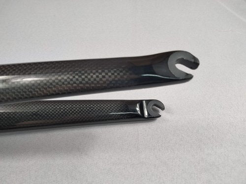 roadkey Road 700C Bike 3K Gloss Full Carbon Fibre Forks Fixed Gear Bicycle Fork Black (Black 3k Gloss)