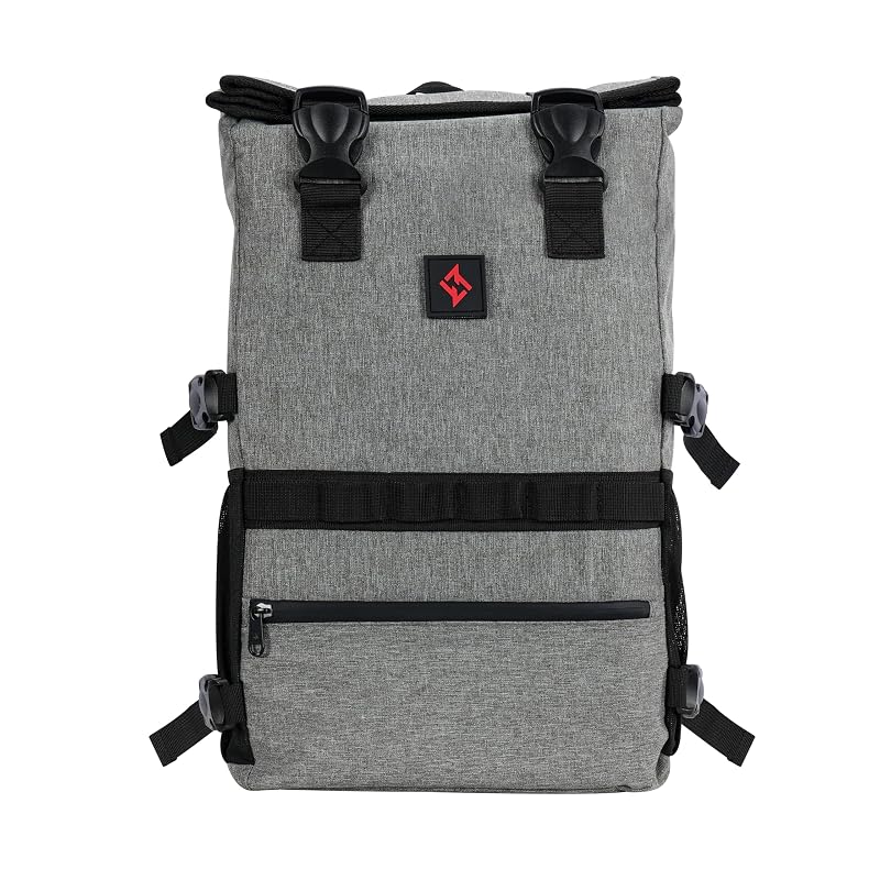 Smell Proof Backpack with Combination Lock - Weather Resistant Expandable Grey (Variation: Expandable Grey)