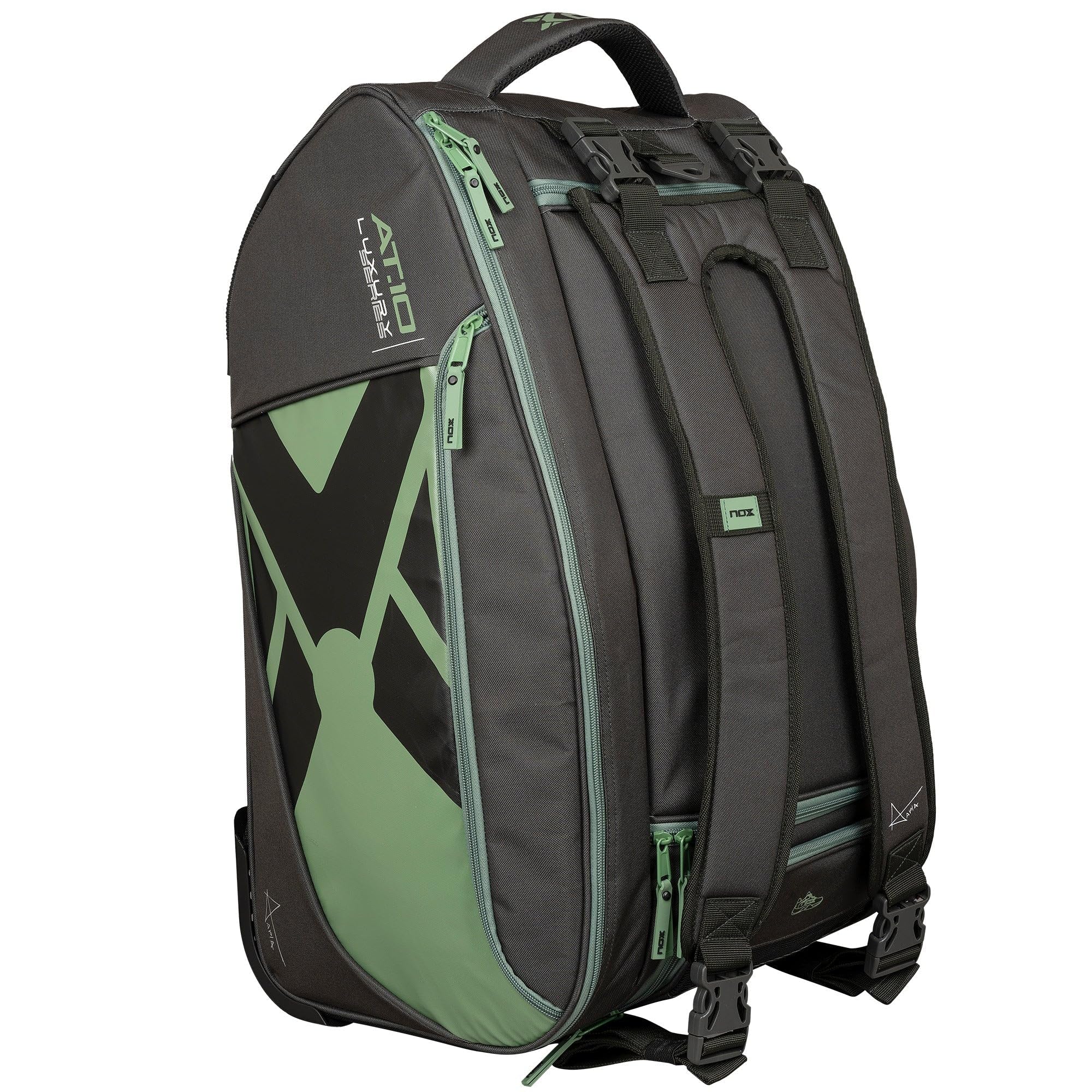 Padel Racket Bag AT10 Competition Trolley | High-Capacity Padel Bag for Men | NOX ThermoTech Thermal Compartment | Multi-Functional Backpack & Shoulder Bag | Holds Up to 3 Padel Rackets & Accessories