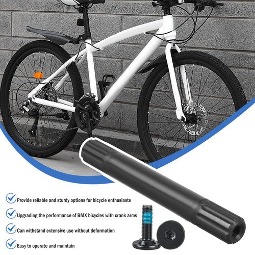 Cawla 8 Spline CHROMOLY BMX Spindle for 19mm Bottom Bracket (Set of 1Black)