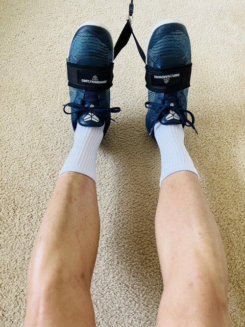 Hip Flexor Training Strap | for Knees Over Toes Workout Cable Machine Attachment | Reverse Squat Strap | Foot Strap
