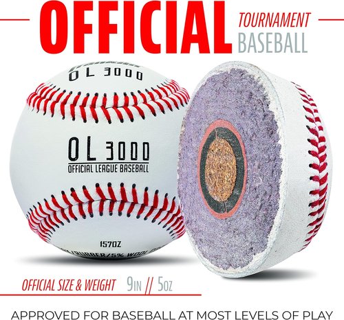 Franklin Sports Official Size Baseballs - Perfect for Practice & Training - 9" | 1 Pack
