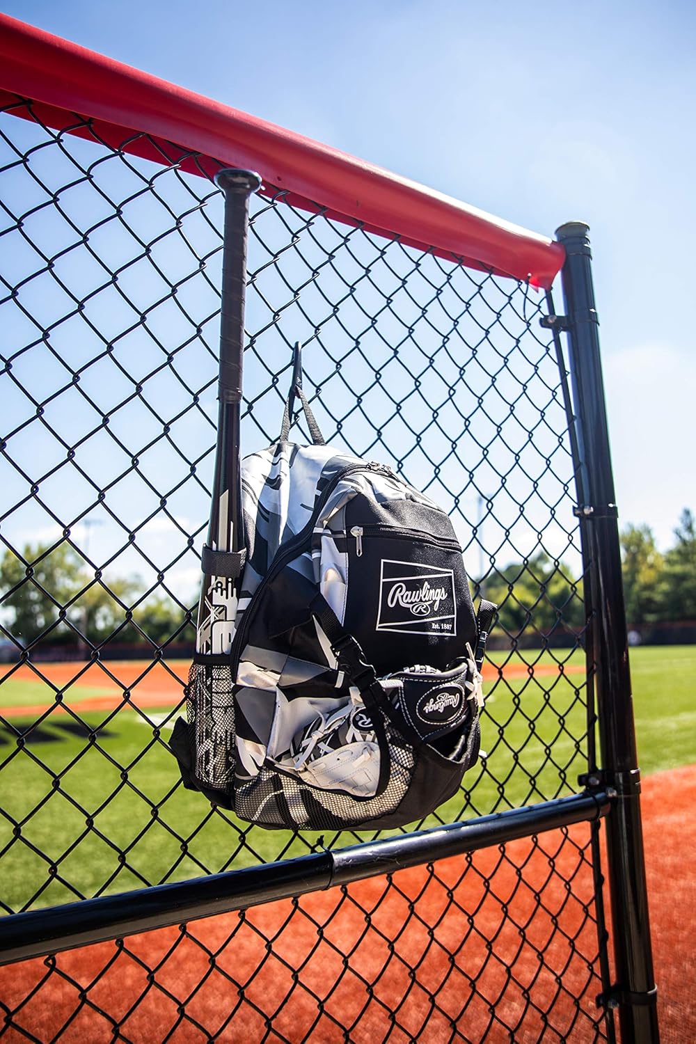 Rawlings | REMIX Backpack Equipment Bag | Ideal for T-Ball & Youth Baseball/Softball | Black