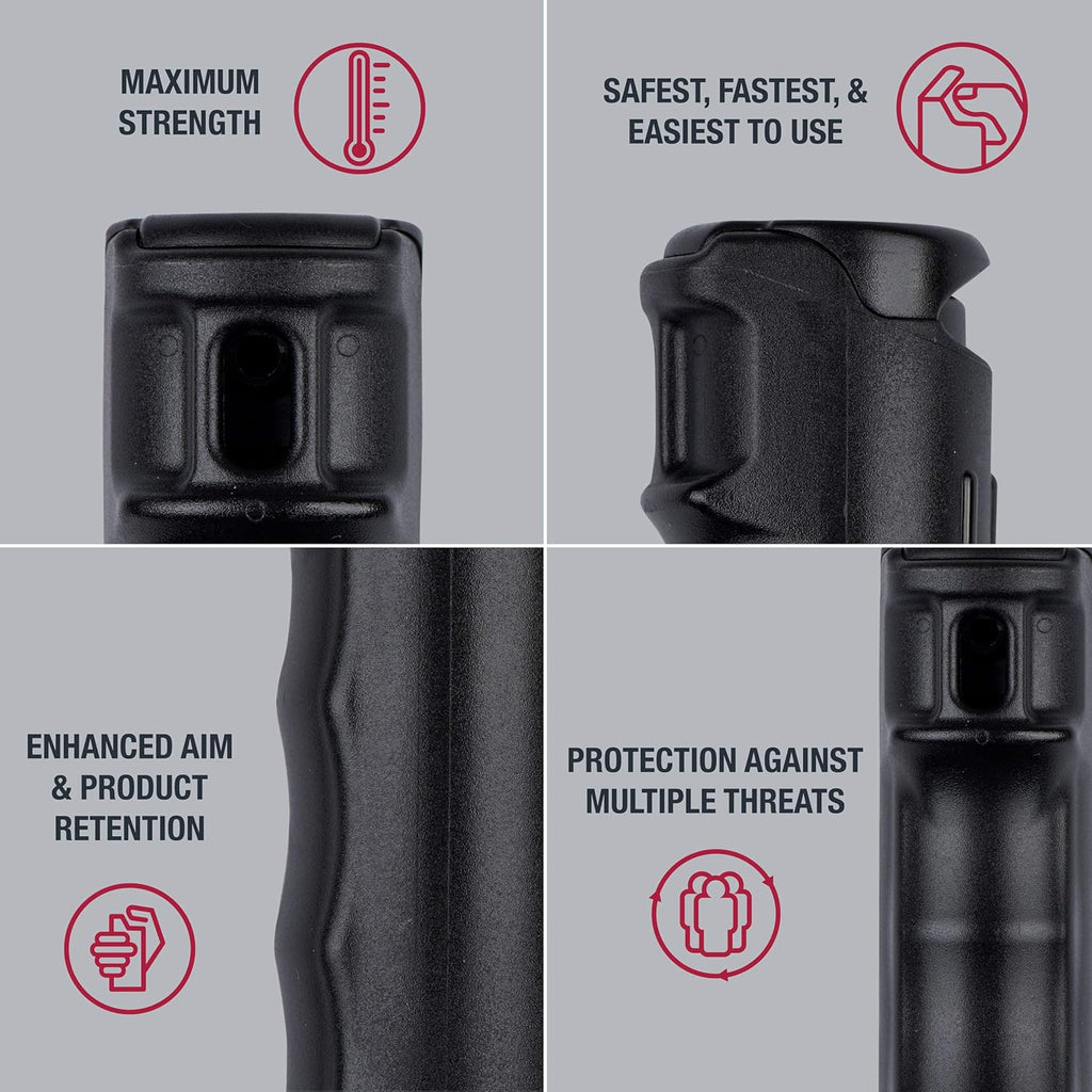 SABRE Fast Flip Top Pepper Gel Keychain - Quick Release for Easy Access | Maximum Police Strength Gel