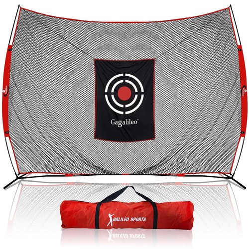 Golf Hitting Practice Nets for Backyard Driving Heavy Duty Men Real Indoor Golf Balls Hitting Pitching Driving Nets for Indoor Outdoor Garage Use Golfing Swing Training Impact Cages with Frame and Net