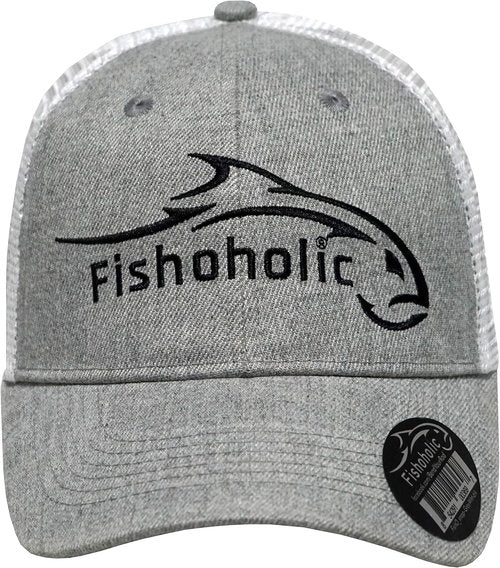 Fishoholic Snapback Baseball Fishing Hat - Stylish Mesh Trucker Gift for Dad | Perfect for Outdoor Adventures