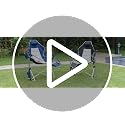 Black Aluminum Hammock Chair with Footrest, Oversized Folding Swing, Outdoor Support
