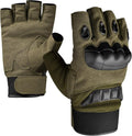 J.A.G. Tactical Gloves for Men - Fingerless Design with Hard Knuckle Protection | Ideal for Cycling, Airsoft, Hiking
