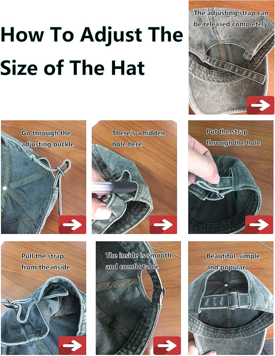 TSSGBL Vintage Cotton Baseball Cap - Unstructured, Adjustable Distressed Dad Hat for Men & Women | Small - XXL