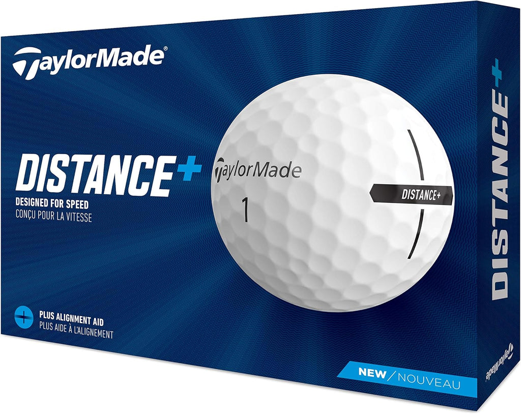TaylorMade Golf Distance+ Balls - Enhanced Distance & Performance | Ideal for All Skill Levels
