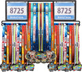 Shimeyao Medal Display Hanger - Wall-Mounted Rack for Over 100 Medals & 200 Race Bibs