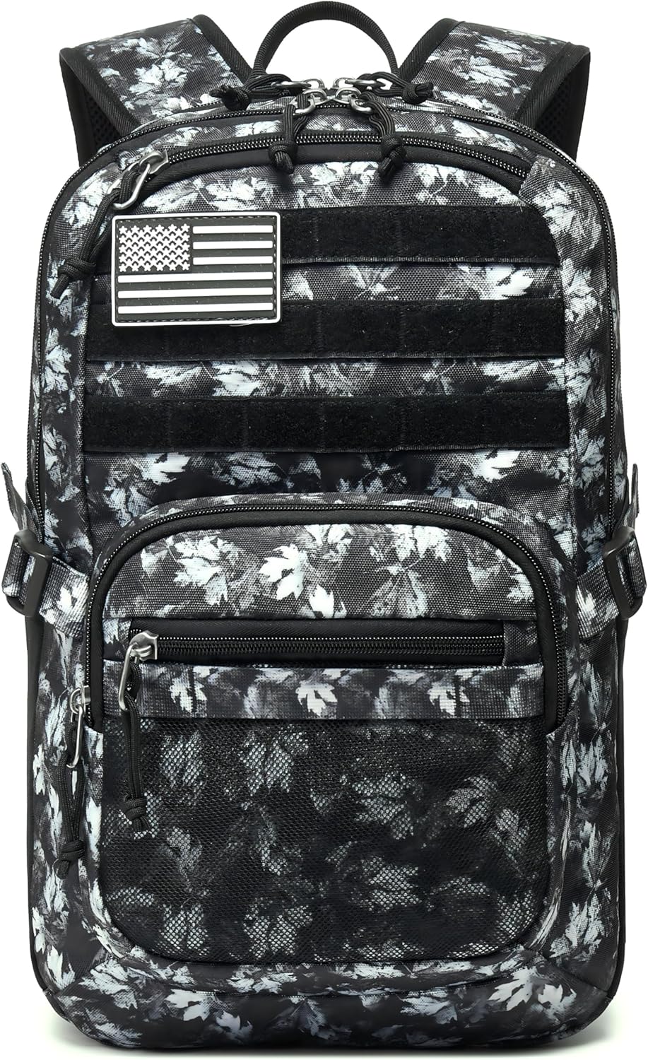 Skiennix Military Tactical Backpack - 3-Day Assault Pack with Molle System | Gray Maple Leaf, 25L