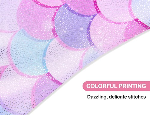 Domusgo Gymnastics Leotards - Sparkly One-Piece Tumbling Outfit for Girls