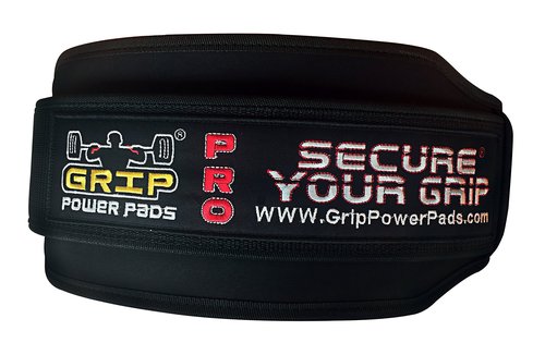 Grip Power Pads Gym Weight Lifting 6" Wide Neoprene Double Belt for Men Back Lumber Support Fitness Exercise Bodybuilding Large 38"-41.5"