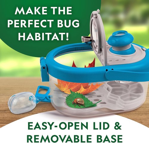National Geographic Bug Catcher Kit - Kids' Insect Habitat with Magnified Viewer & Tweezers | Outdoor Exploration Toy