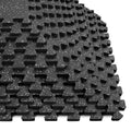 Yes4All Rubber Gym Flooring for Home Gym, 0.56" Thick Gym Flooring Tiles, EVA Foam Mats with Rubber Top, Protective Flooring Mat