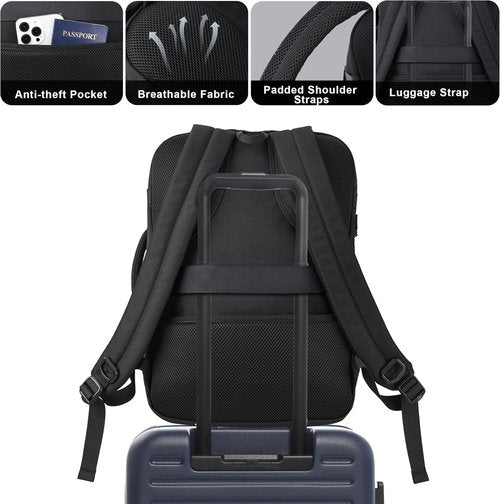 MOZETO TSA Approved Carry-On Backpack - Extra Large Tactical Travel Bag | Water-Resistant Lightweight Design