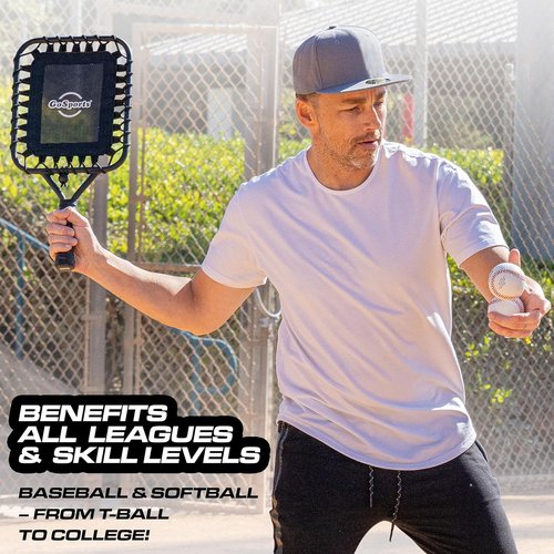 GoSports Fungo Baseball Racket - Ideal Training Tool for Fly Balls, Grounders & Line Drives