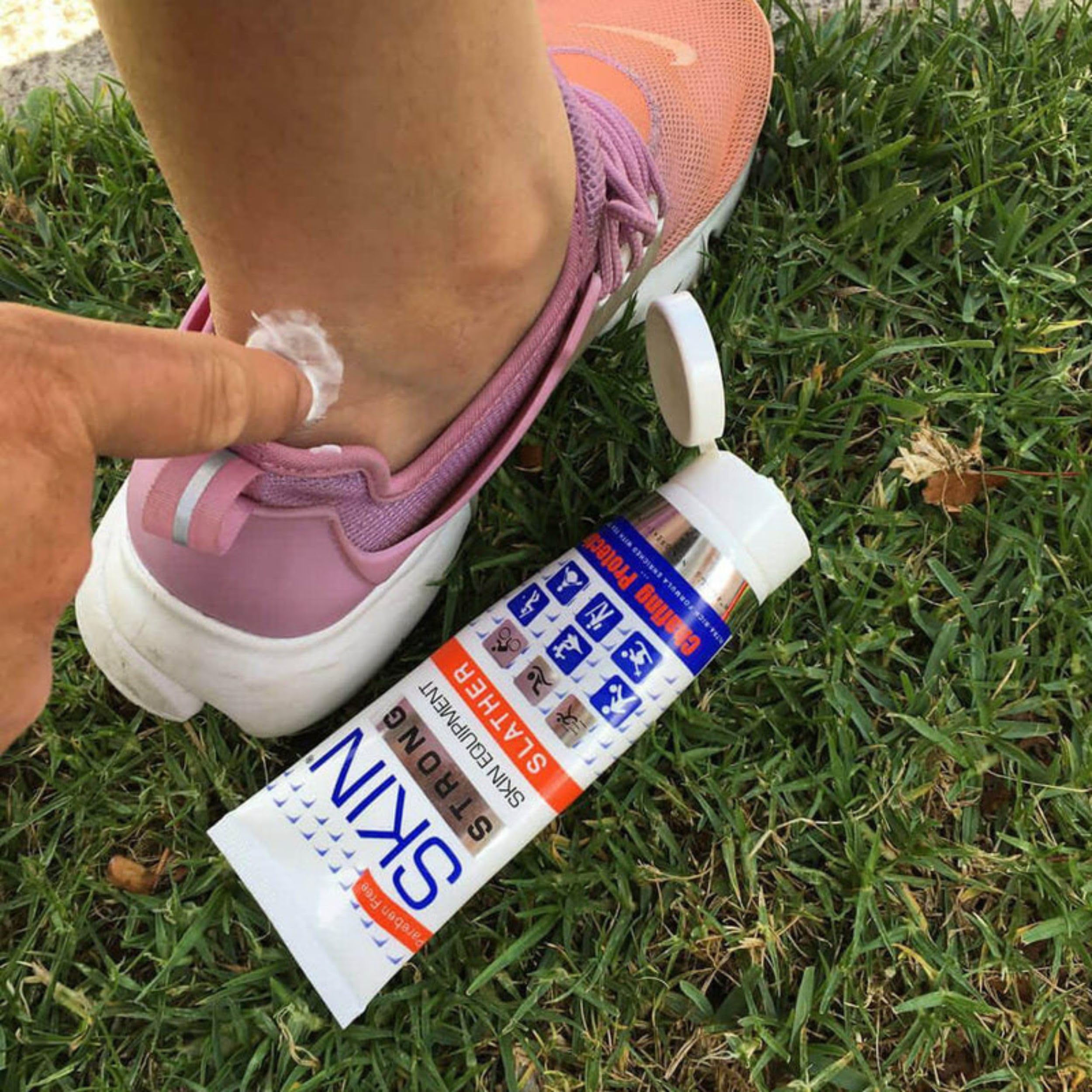 Skin Strong Slather Anti-Chafing Cream and Chamois Cream. Eliminates Friction, Chafing, Saddle Sores, and Thigh Chafing
