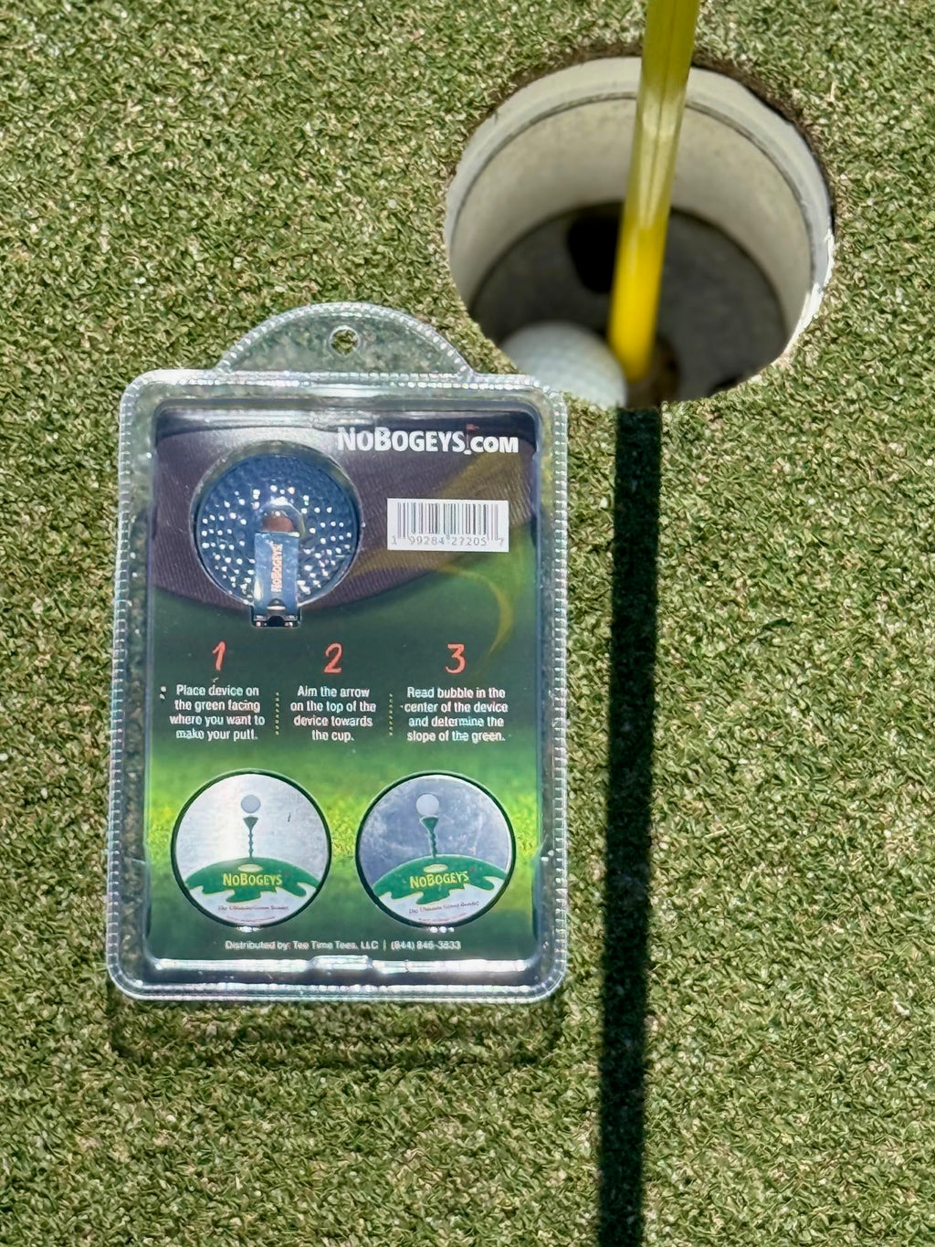 Tee Time Tees NoBogeys Ball Marker - Precision Putting Aide Green Reader 3 Pack with Magnetic Clip - Read the Greens for Improved Accuracy