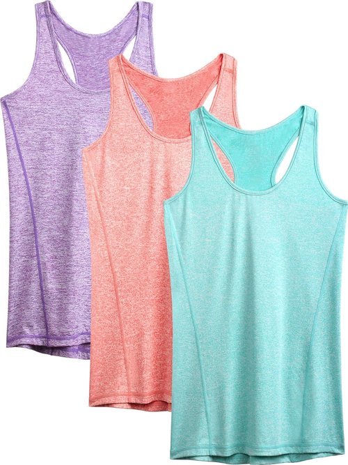 NELEUS Women's Racerback Workout Tank Top - Breathable Athletic Gym Shirt for Yoga & Fitness