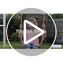 Pink Heavy Duty Kids Swing Seat with 66-Inch Chains & Safety Hooks
