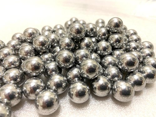 Caliber .43 Aluminum Balls by T4E - Durable Self Defense & Target Practice Paintballs | 100 Count, Silver